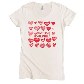 Asheville Hearts Graphic Tee (W)