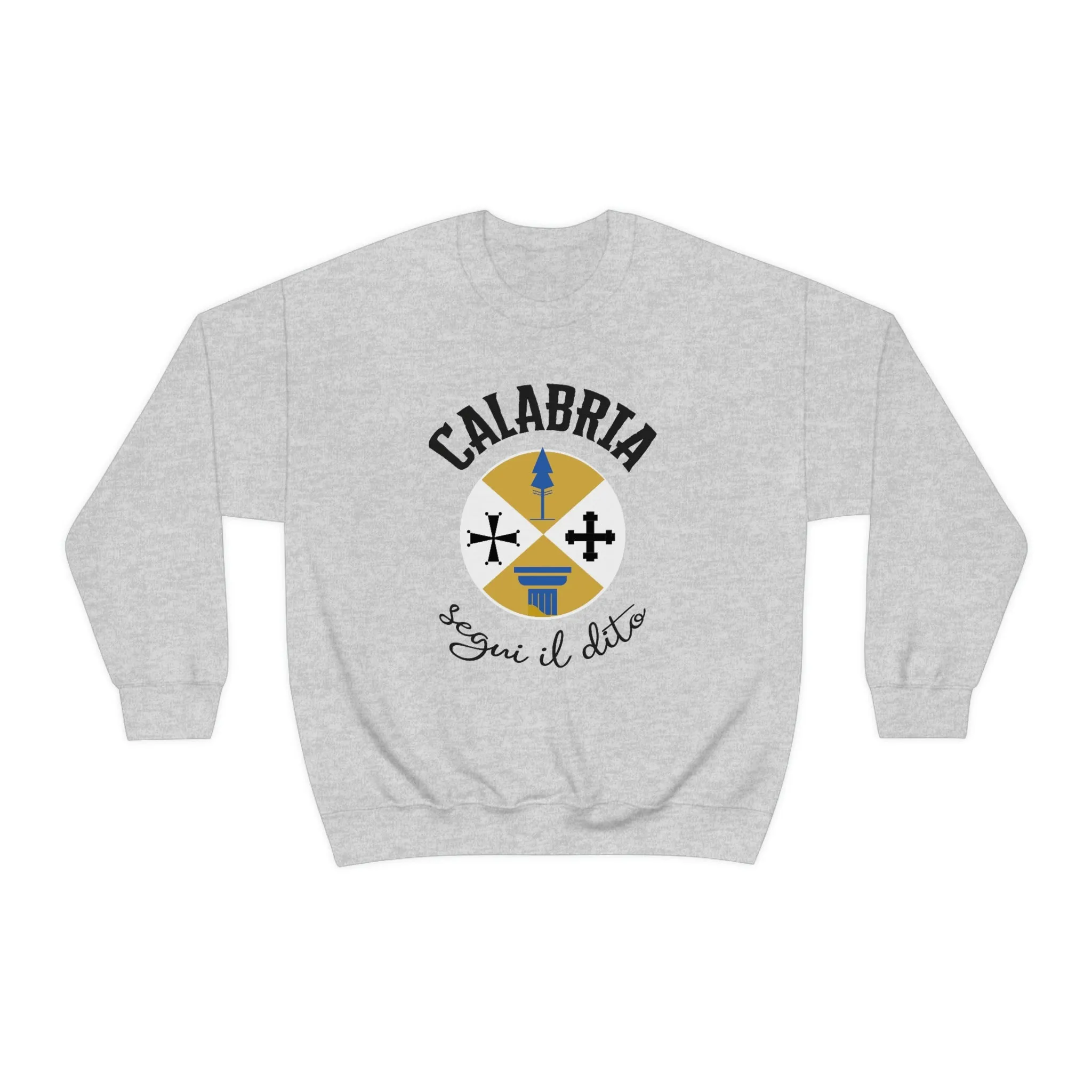 Calabria Italy Coat of Arms Travel Shirt | Italian World Travel Gift | | Unisex Crewneck Sweatshirt