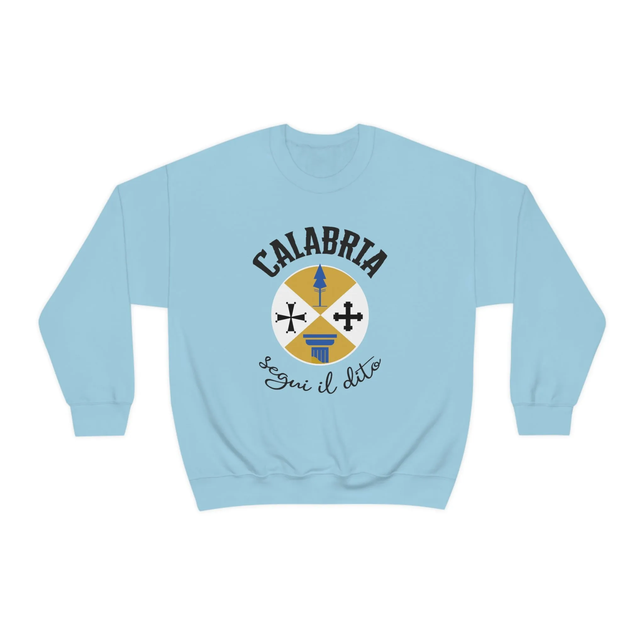 Calabria Italy Coat of Arms Travel Shirt | Italian World Travel Gift | | Unisex Crewneck Sweatshirt