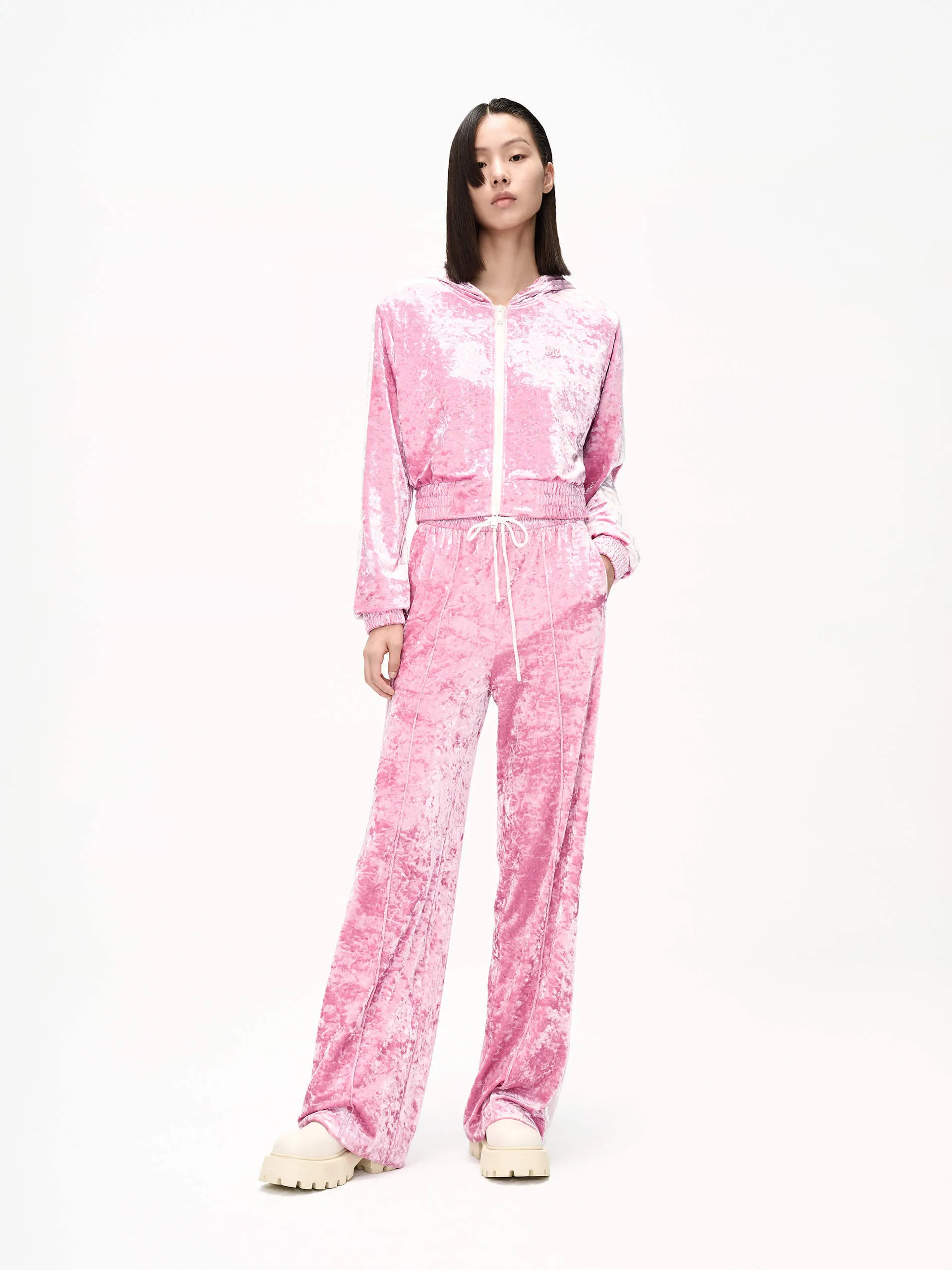 Contrast Straight Leg Pants