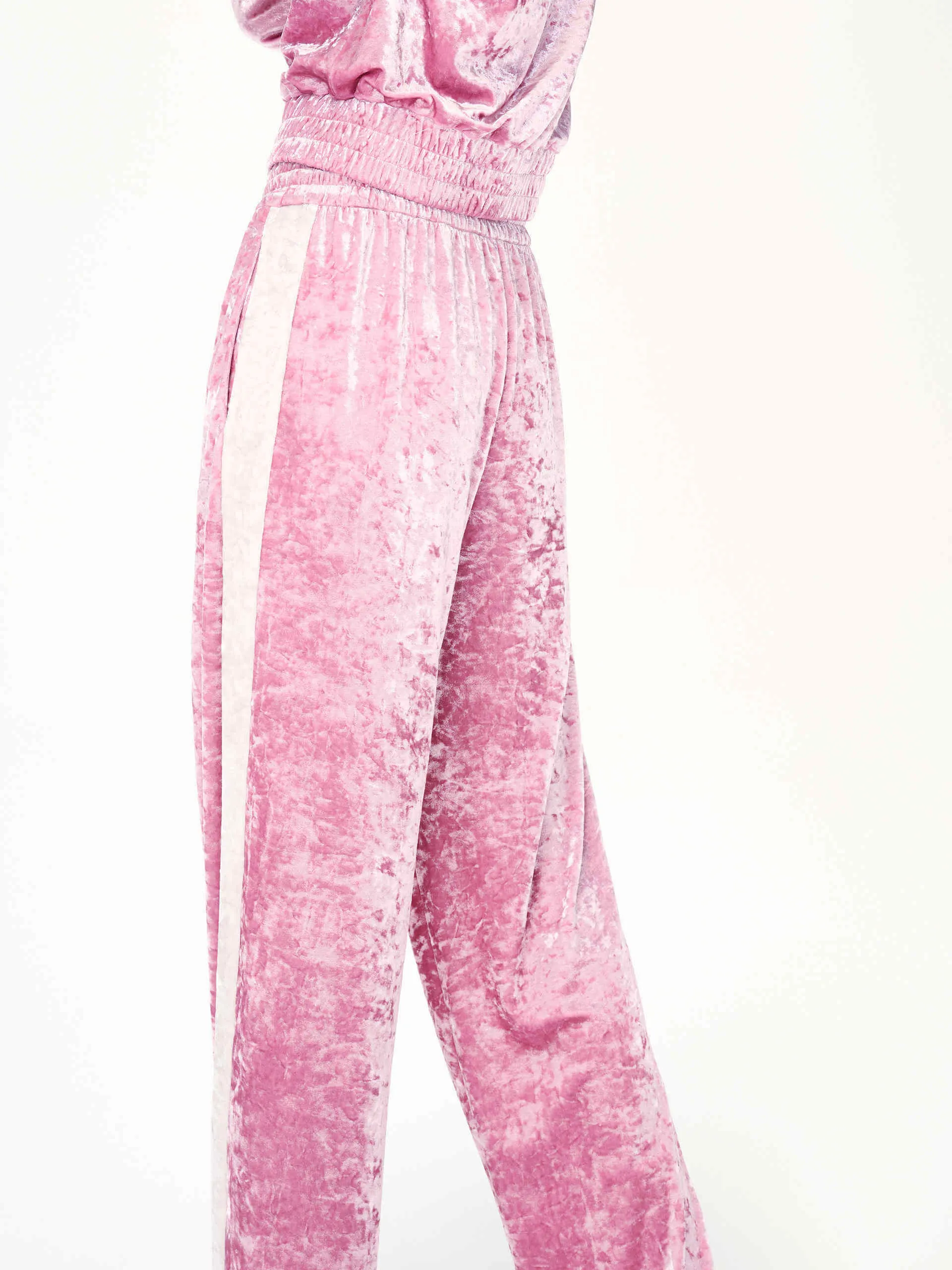 Contrast Straight Leg Pants