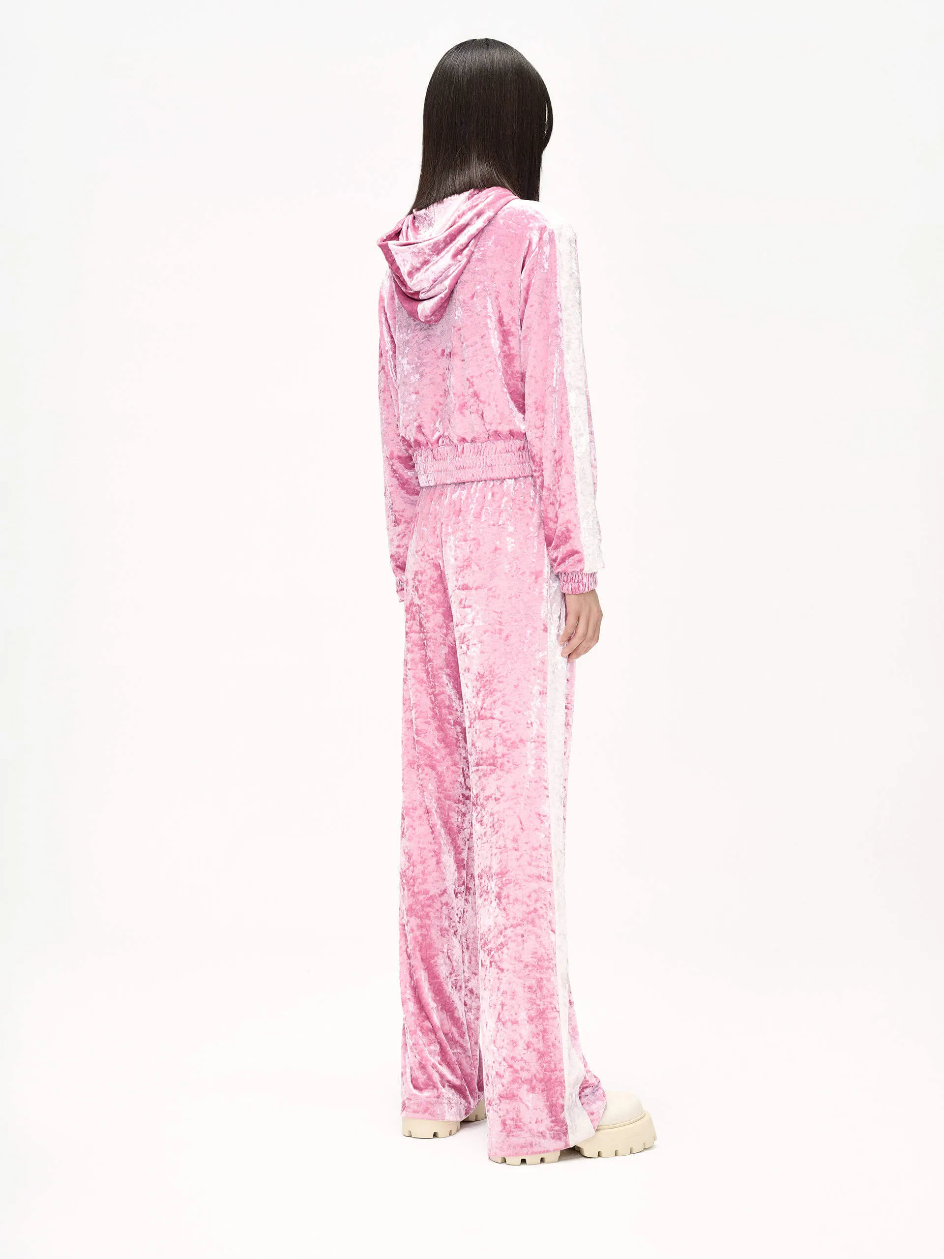 Contrast Straight Leg Pants