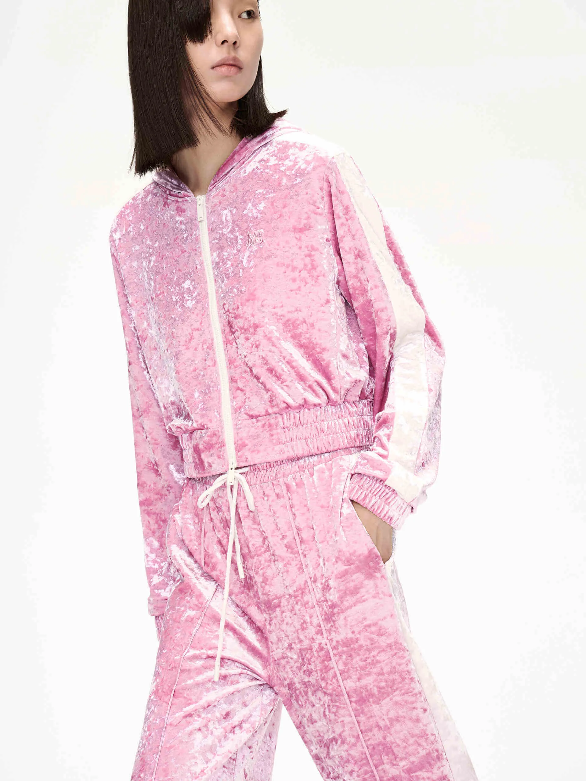 Contrast Straight Leg Pants