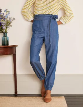 Elgin Trousers-Chambray