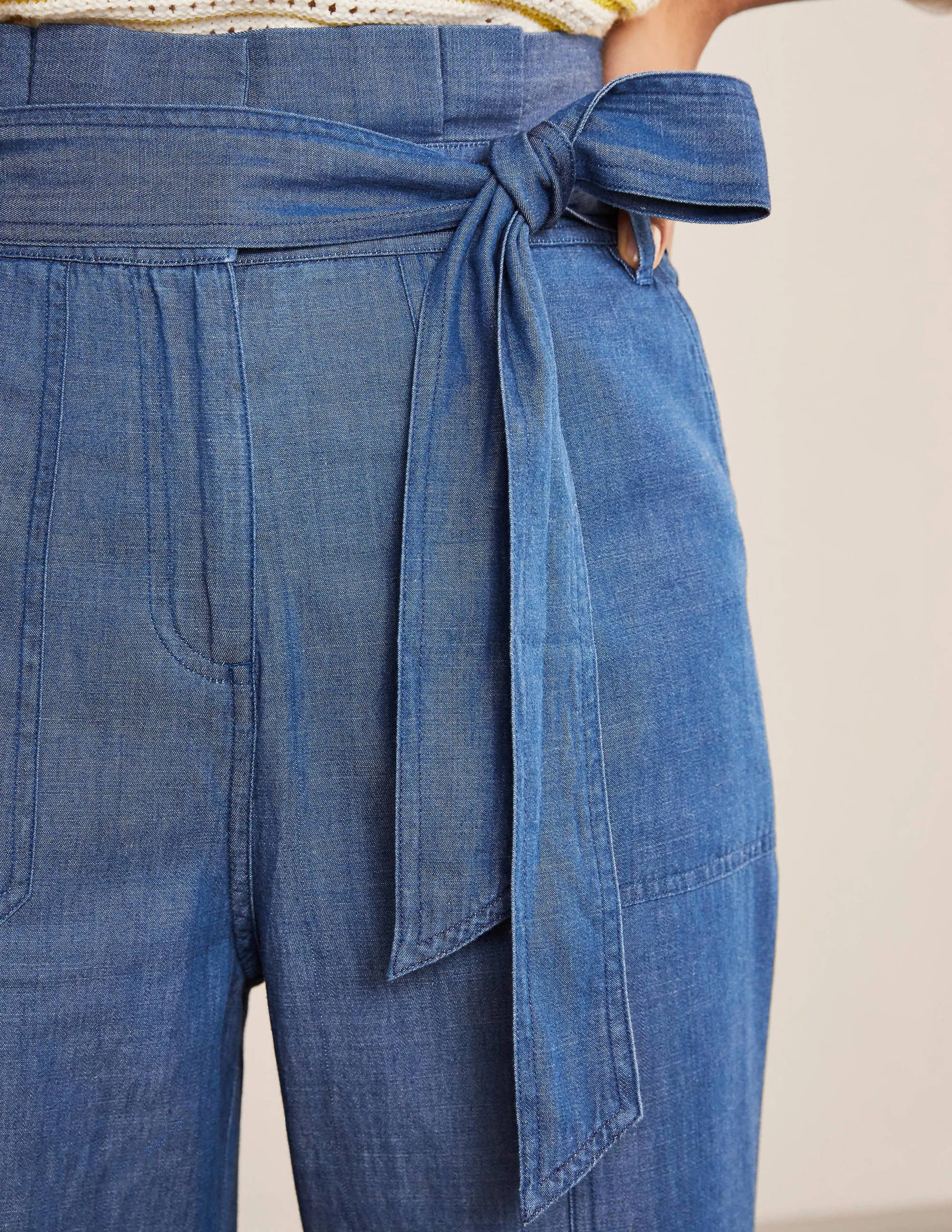 Elgin Trousers-Chambray