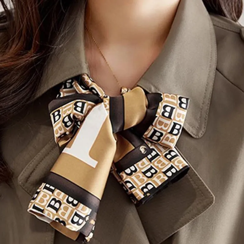  Fashionable High-End Women's Windbreaker With Mid-Length Lapel