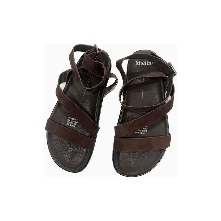 Hilroa Choc Suede Sandal