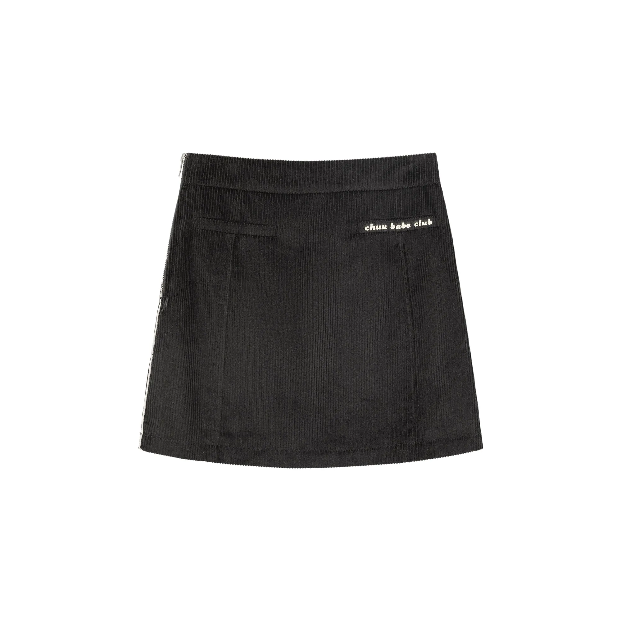 Lined Corduroy Mini Skirt