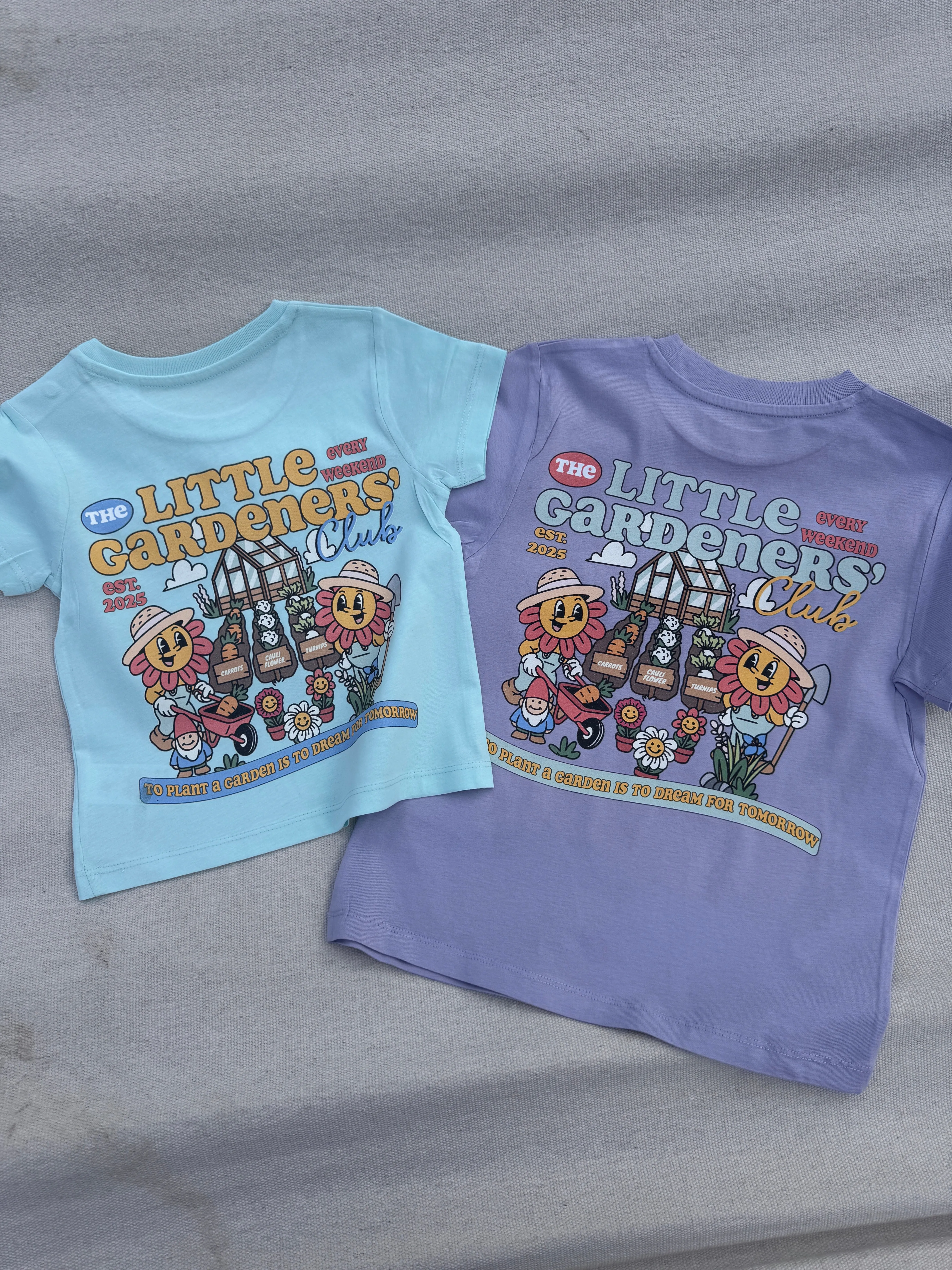 Little gardeners club organic T-shirt (adults and kids)
