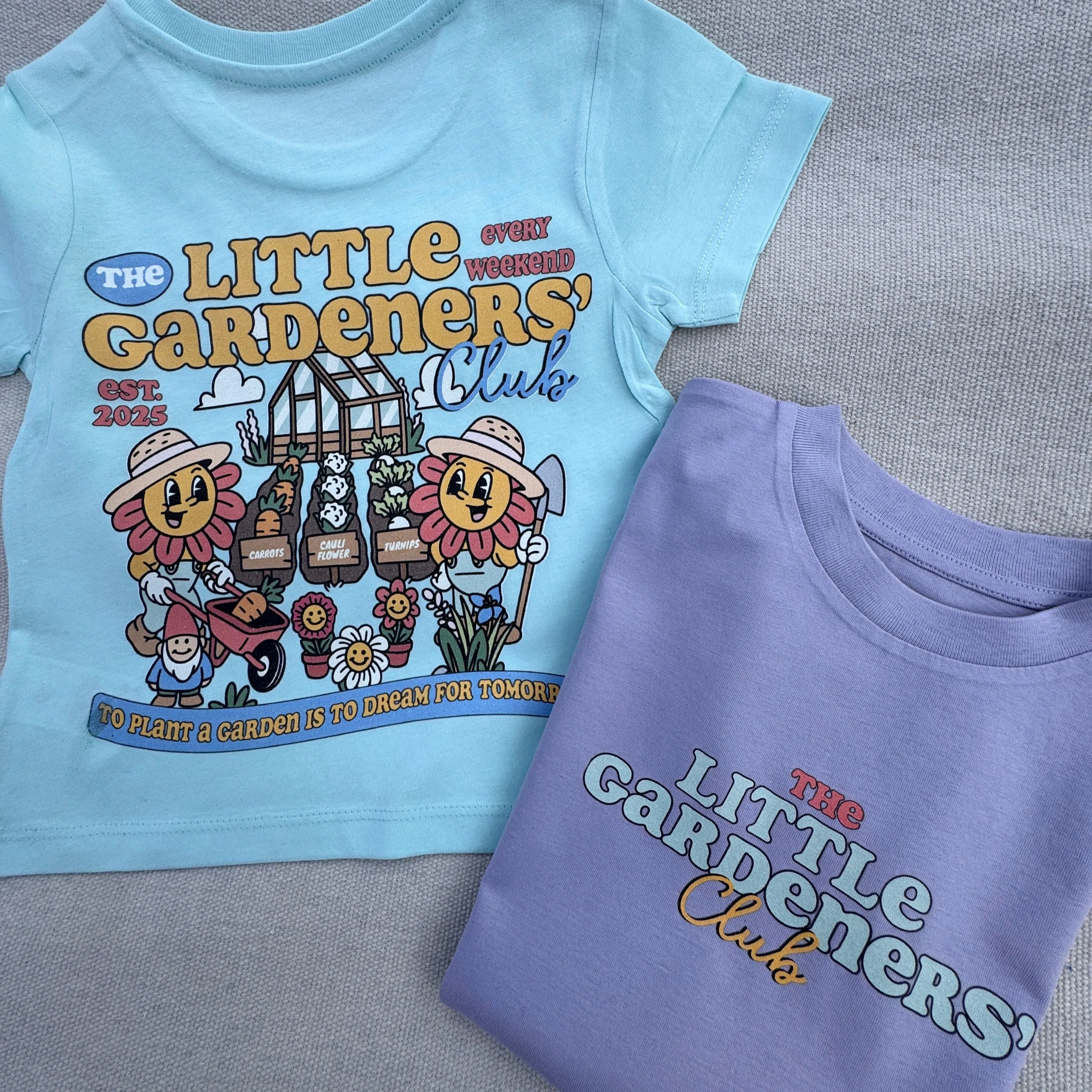 Little gardeners club organic T-shirt (adults and kids)