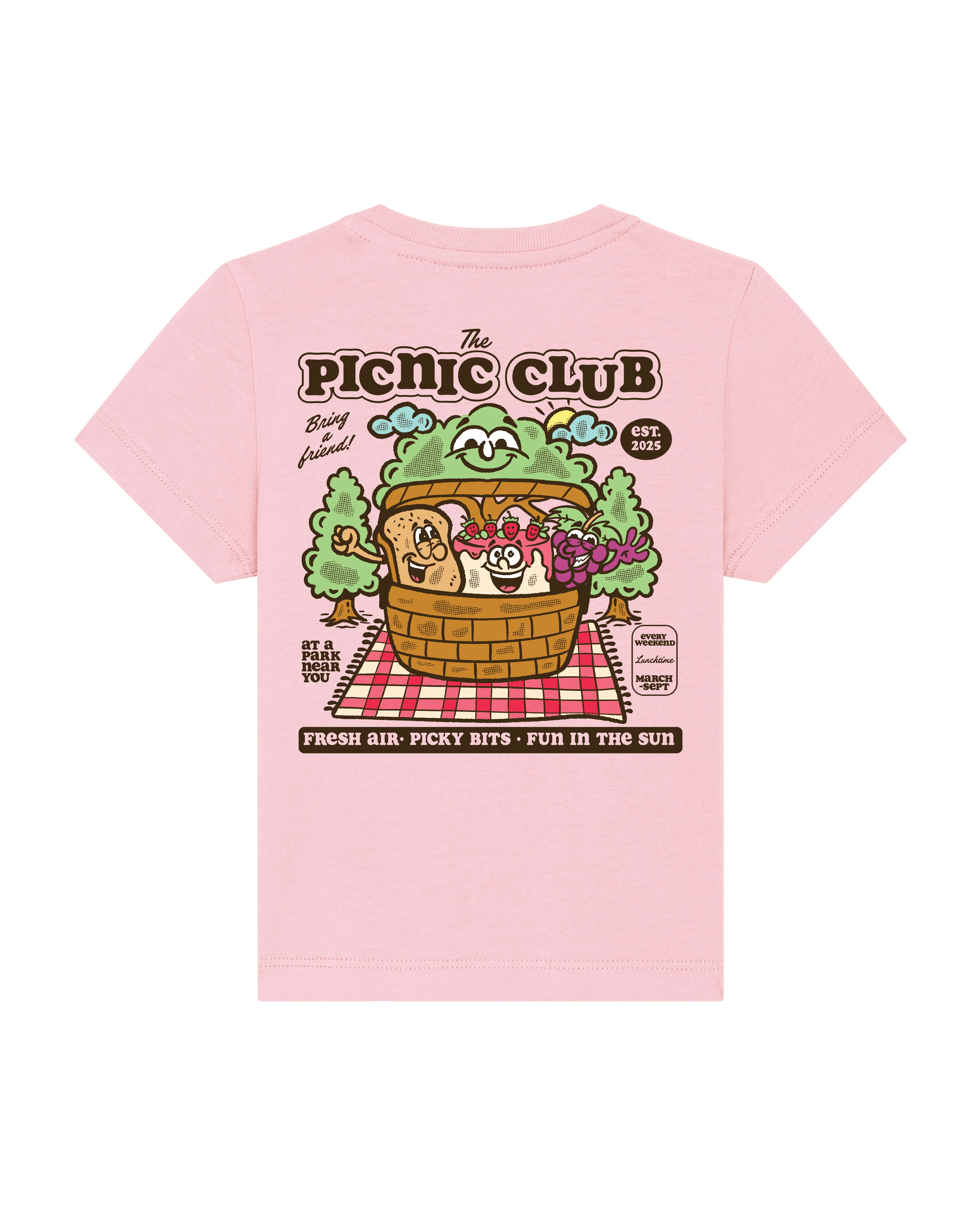 Picnic club adults t-shirt