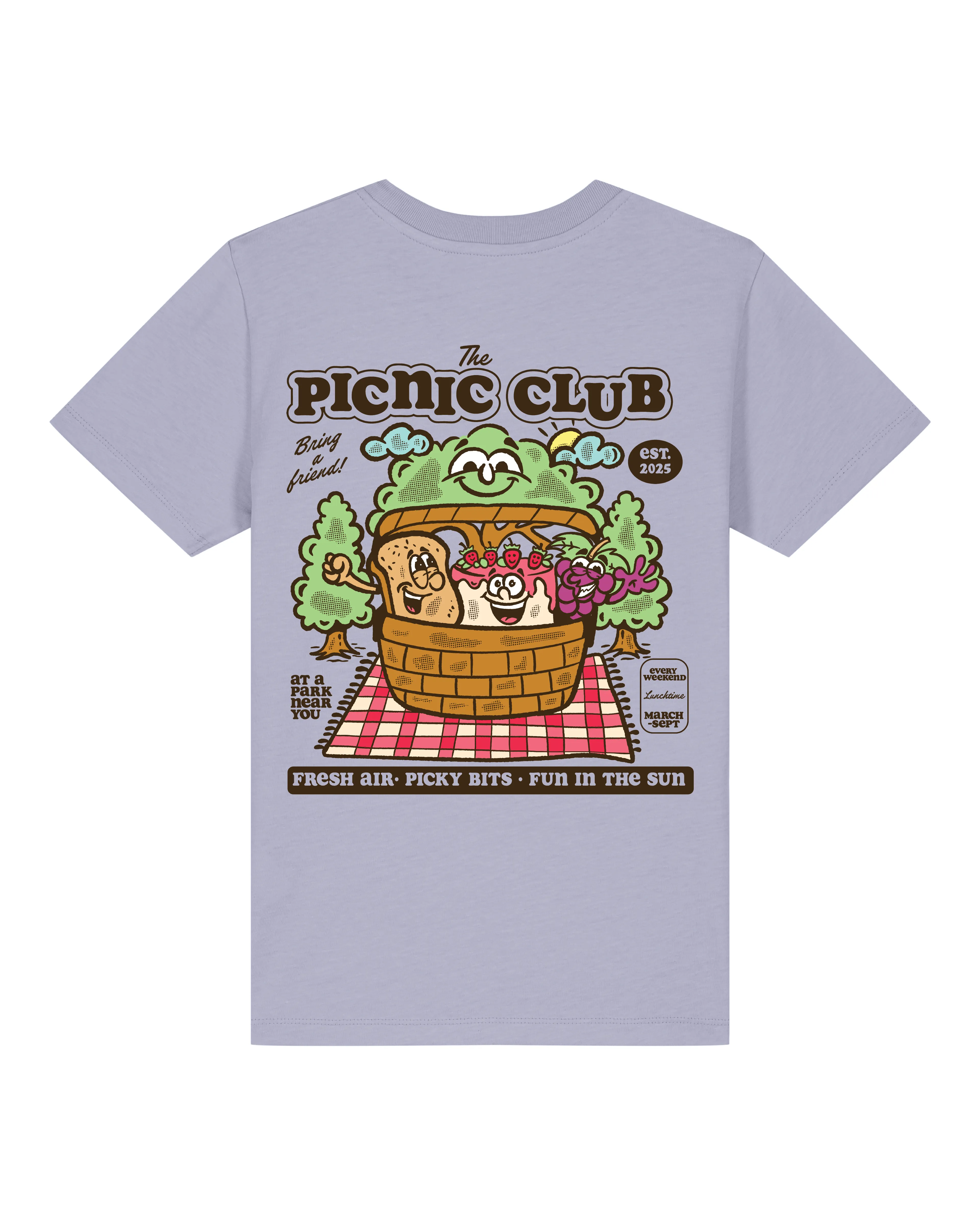 Picnic club adults t-shirt