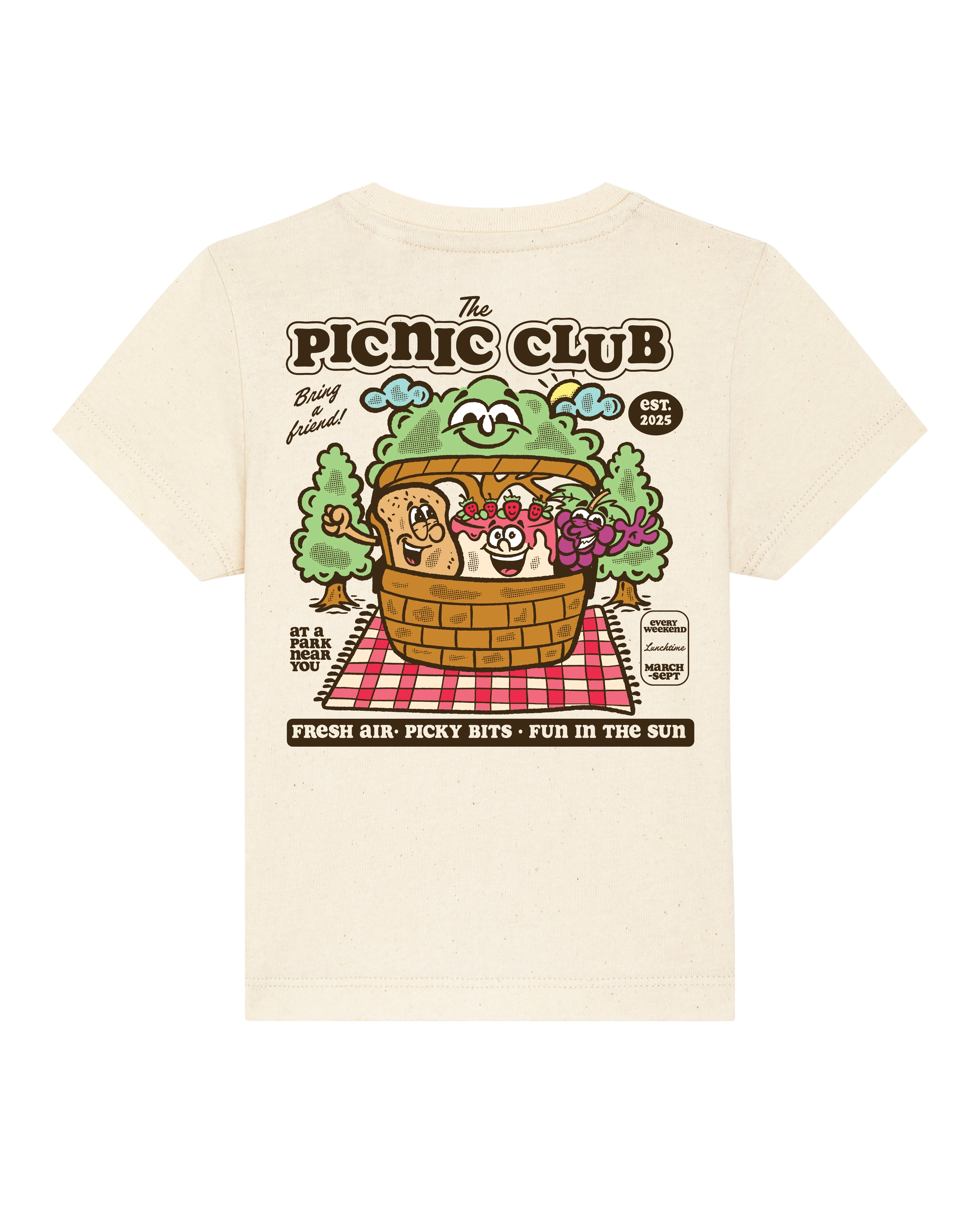 Picnic club adults t-shirt