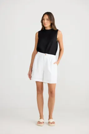 Shanty Mandalay Linen White Shorts
